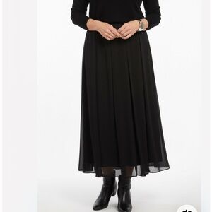 Formal chiffon  skirt - lined floor length evening wear - like new